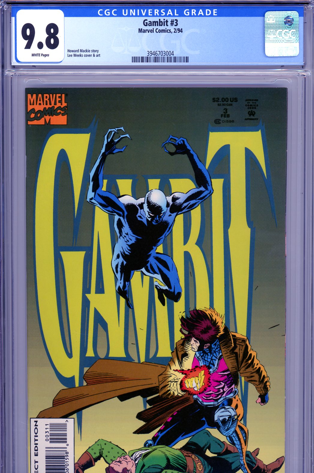 Gambit #3 CGC 9.8 w