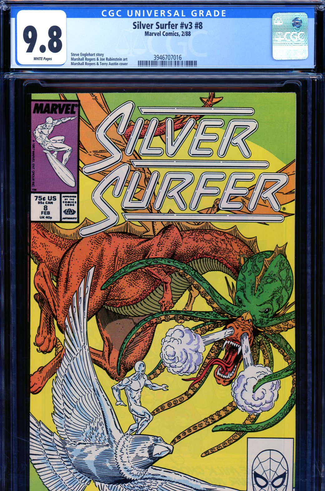 Silver Surfer Vol 3 #8 CGC 9.8 w