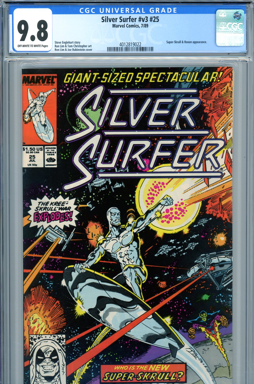 Silver Surfer Vol 3 #25 CGC 9.8 ow/w