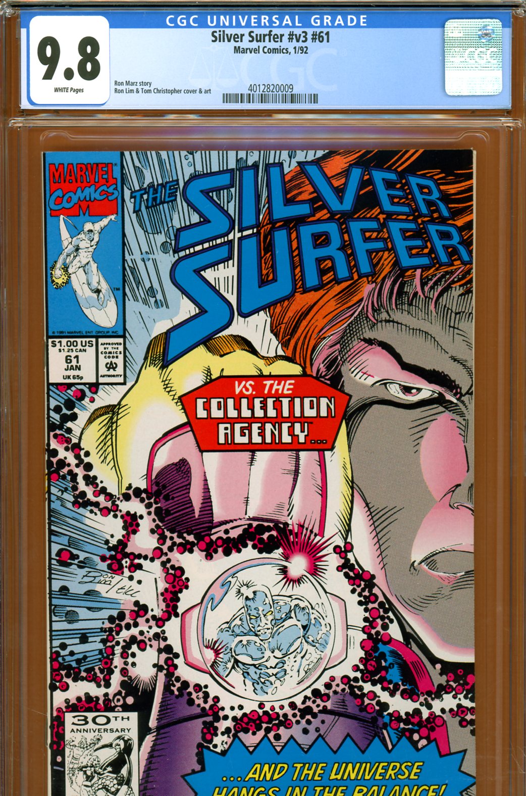 Silver Surfer Vol 3 #61 CGC 9.8 w