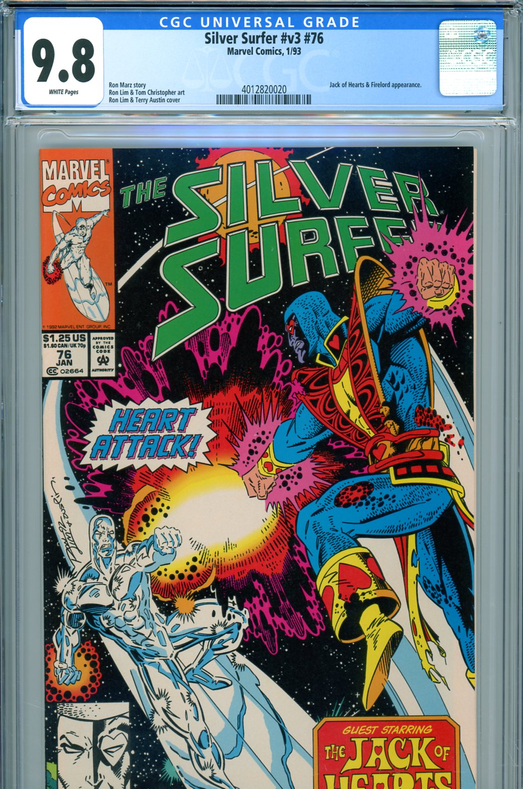 Silver Surfer Vol 3 #76 CGC 9.8 w