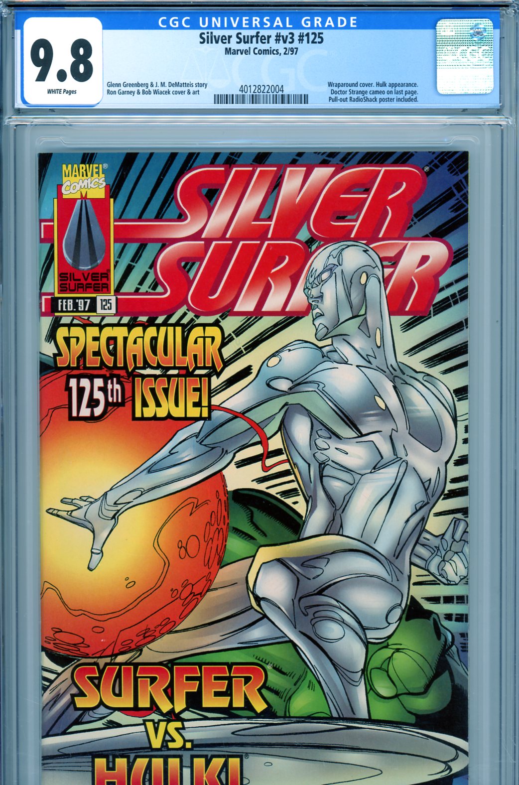 Silver Surfer #125 CGC 9.8 w