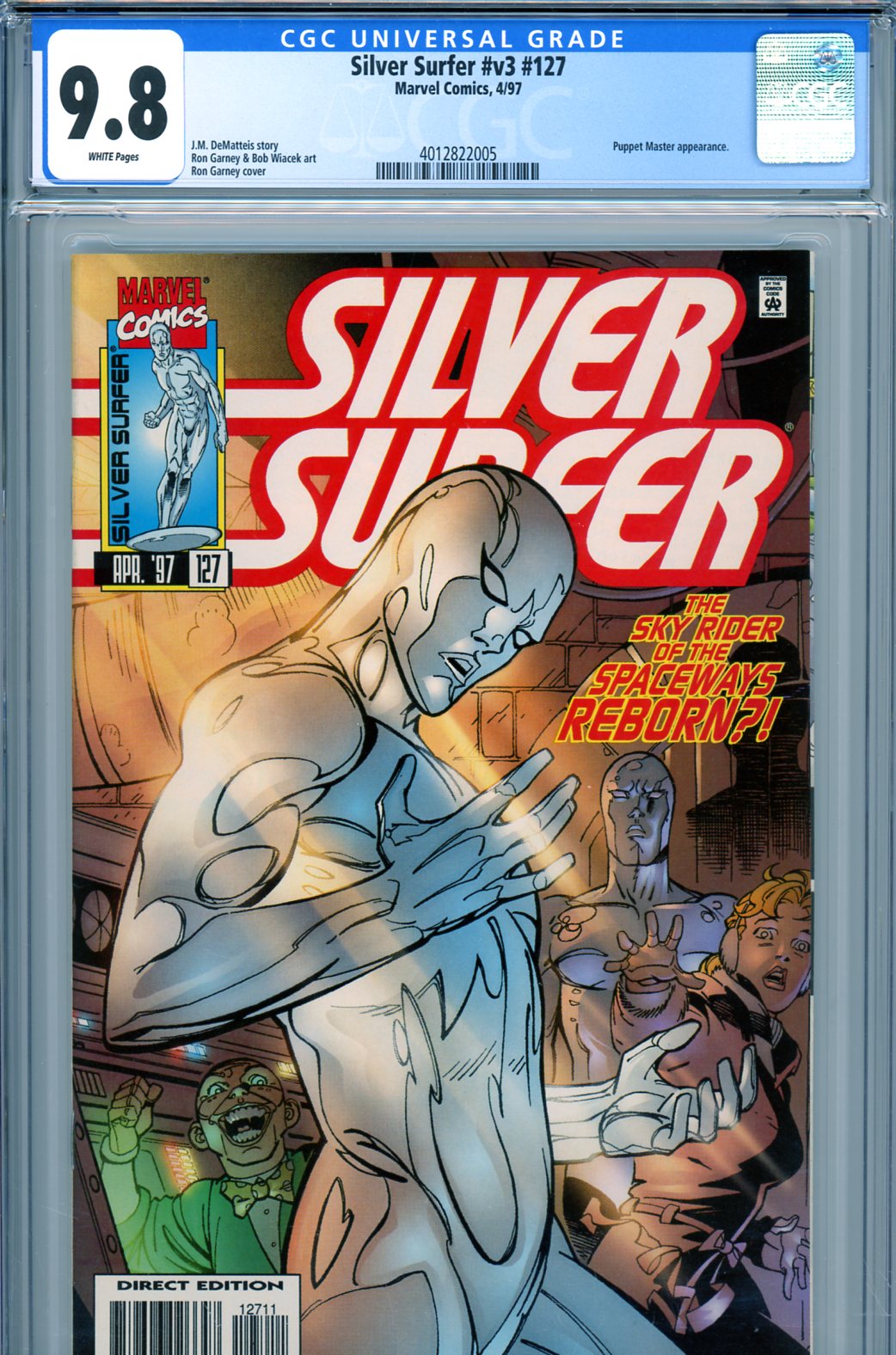 Silver Surfer Vol 3 #127 CGC 9.8 w