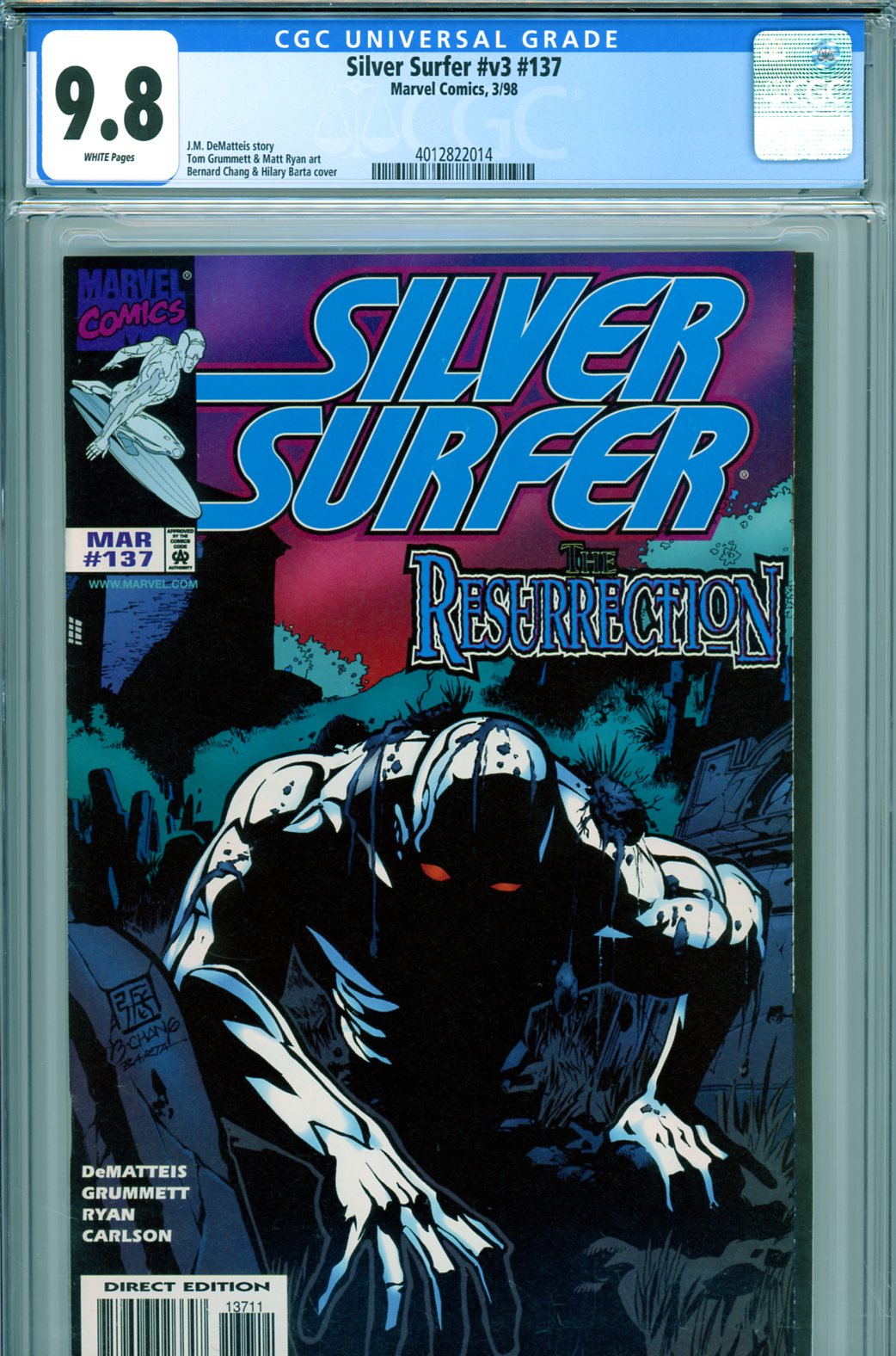 Silver Surfer Vol 3 #137 CGC 9.8 w