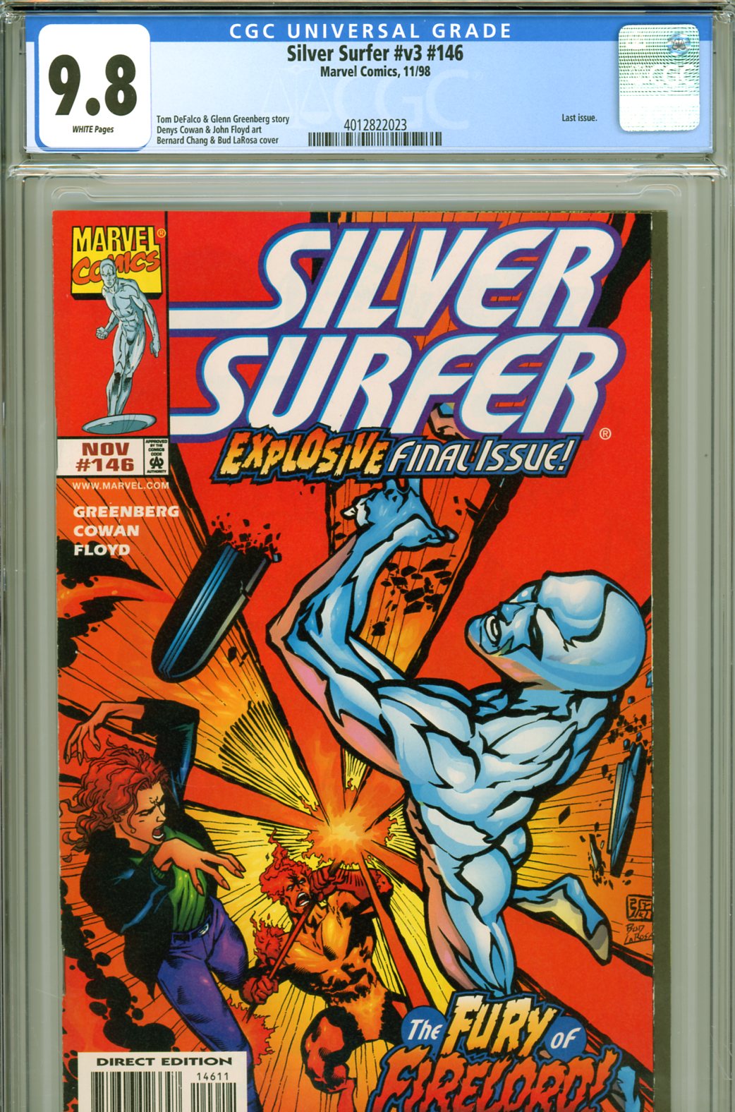 Silver Surfer Vol 3 #146 CGC 9.8 w