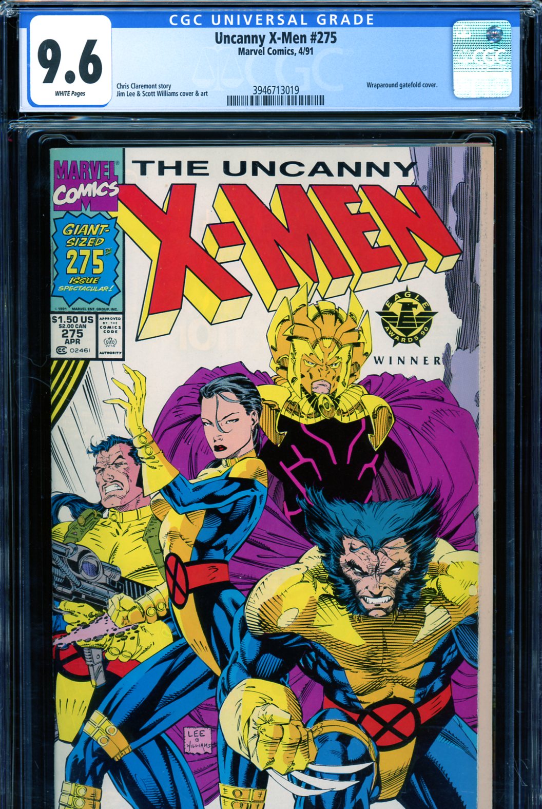 Uncanny X-Men #275 CGC 9.6 w Newsstand Edition