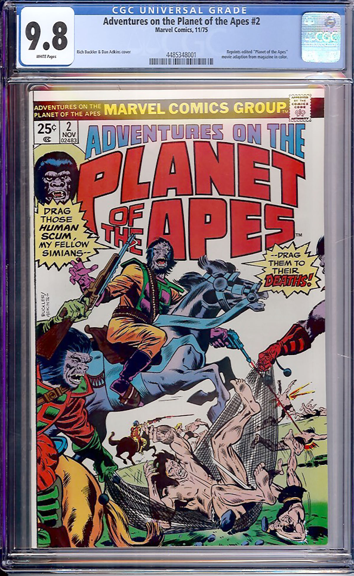 Adventures on the Planet of the Apes #2 CGC 9.8 w