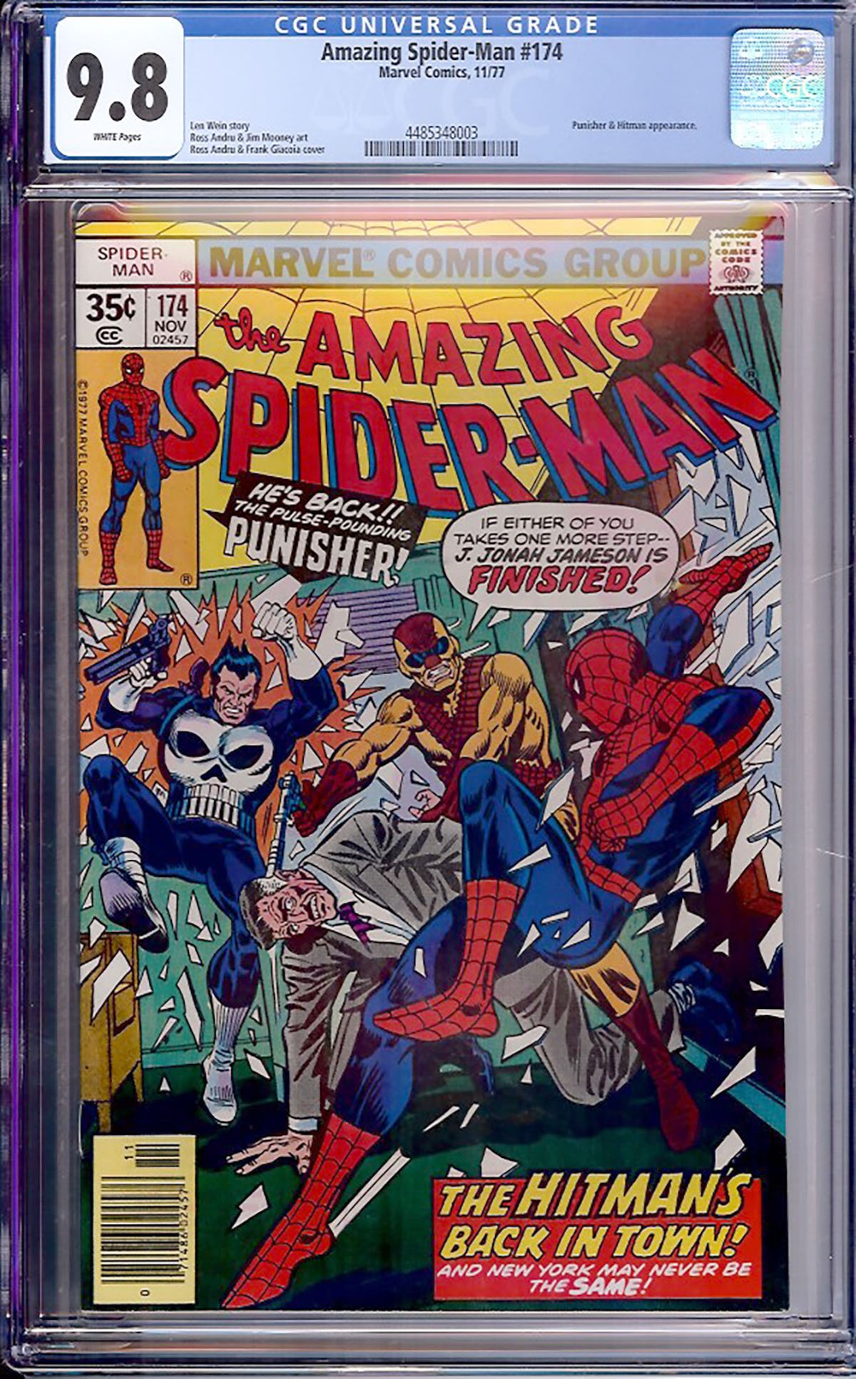 Amazing Spider-Man #174 CGC 9.8 w