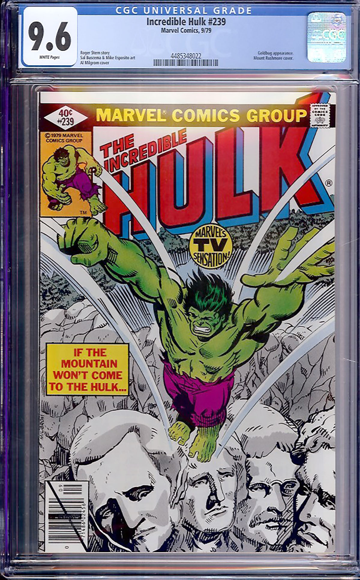 Incredible Hulk #239 CGC 9.6 w