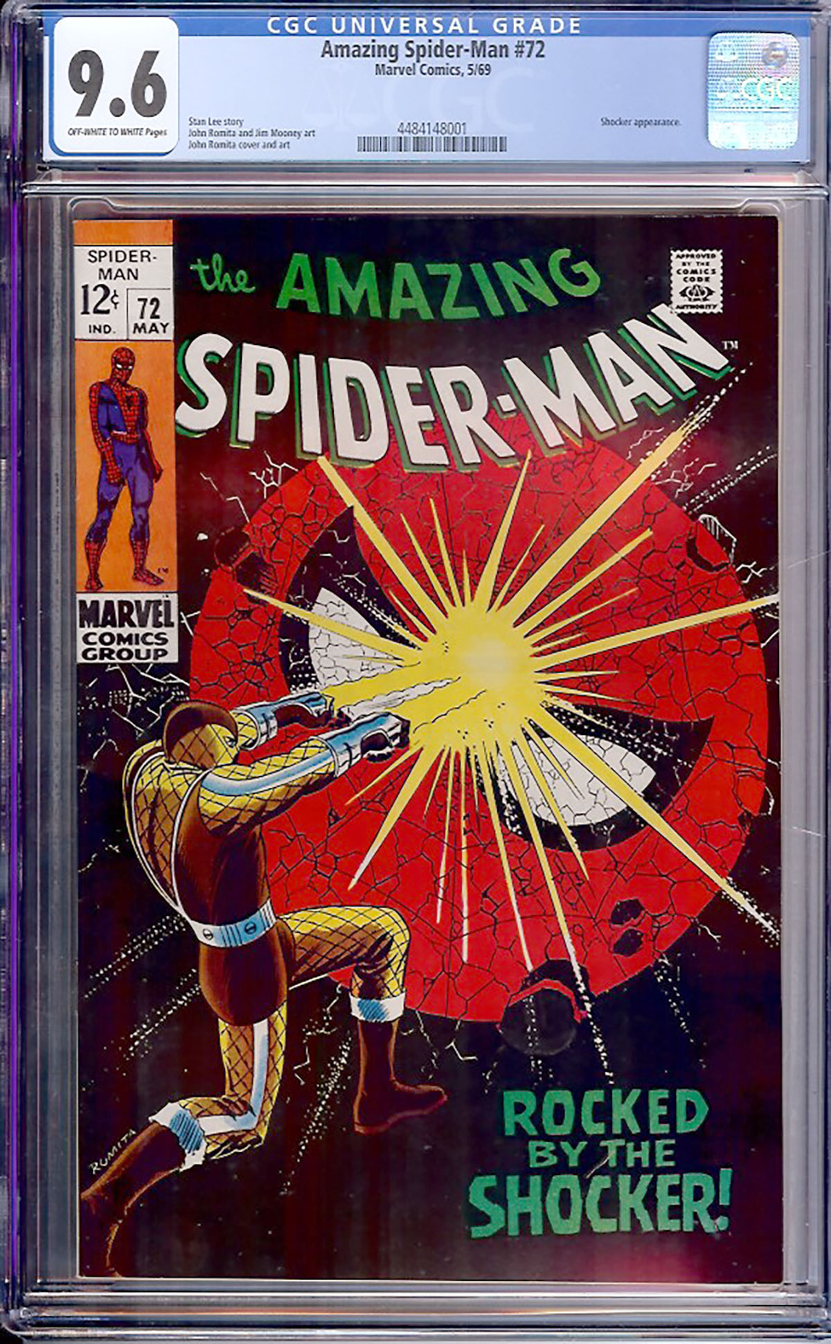 Amazing Spider-Man #72 CGC 9.6 ow/w