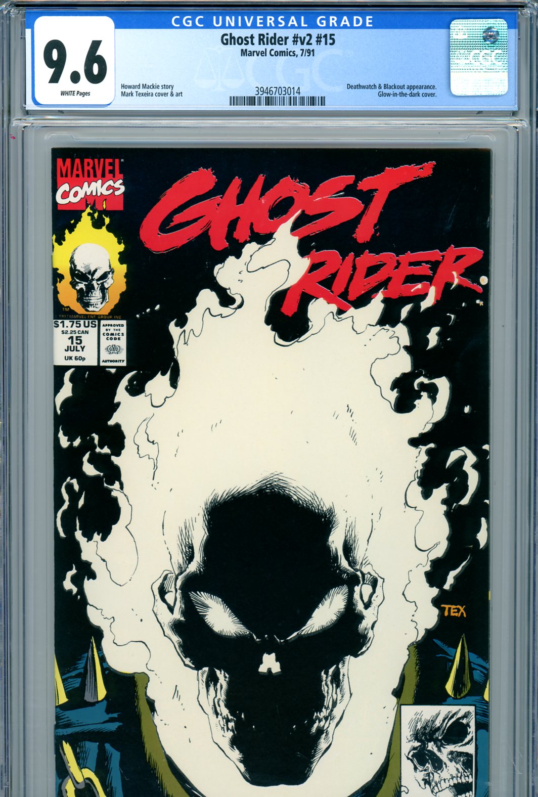 Ghost Rider Vol 2 #15 CGC 9.6 w