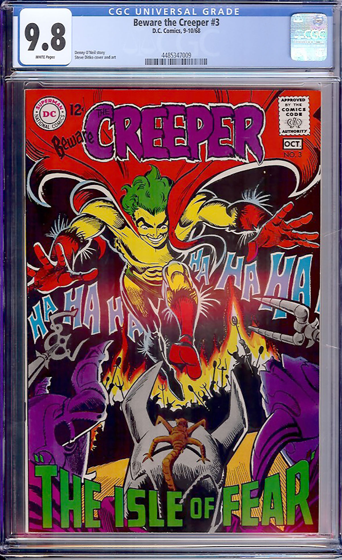 Beware the Creeper #3 CGC 9.8 w