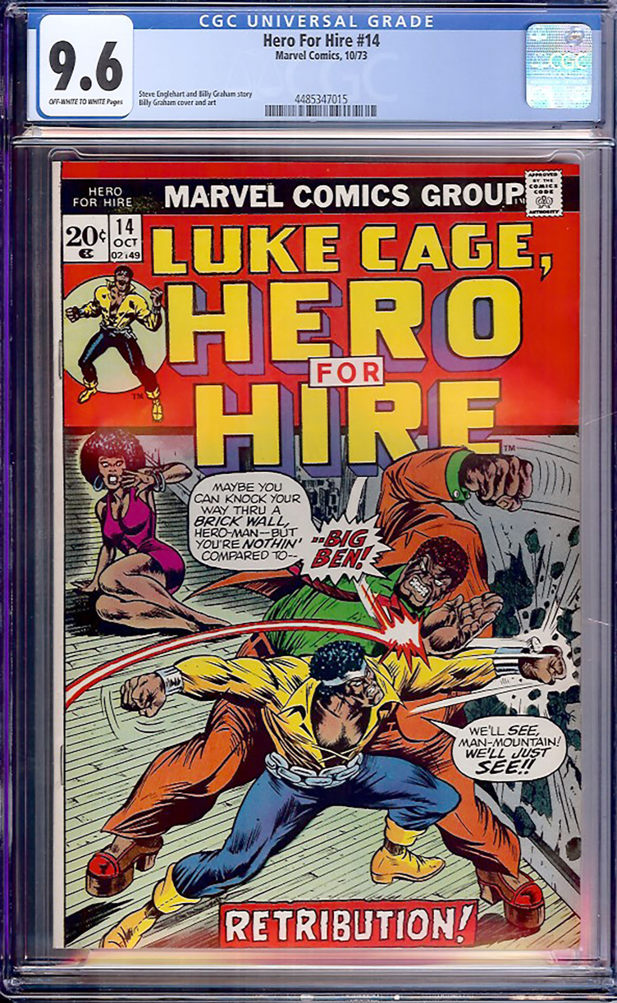 Hero For Hire #14 CGC 9.6 ow/w