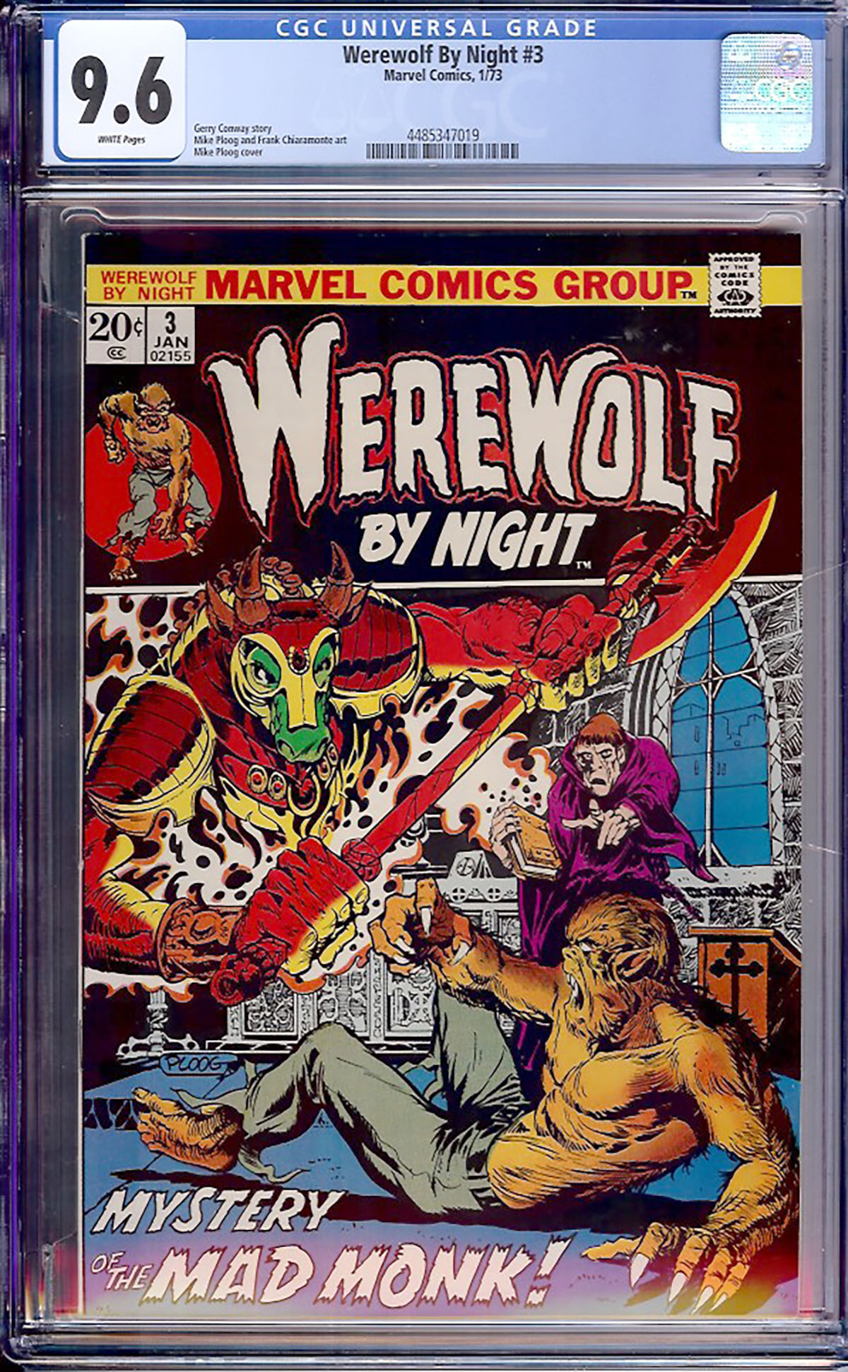 Werewolf By Night #3 CGC 9.6 w