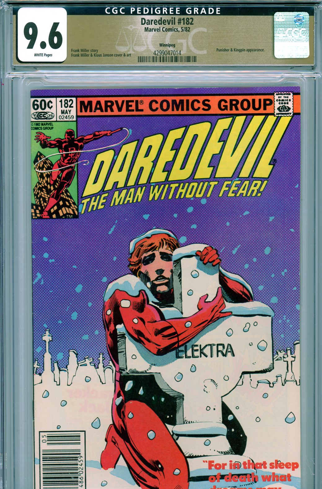 Daredevil #182 CGC 9.6 w Winnipeg