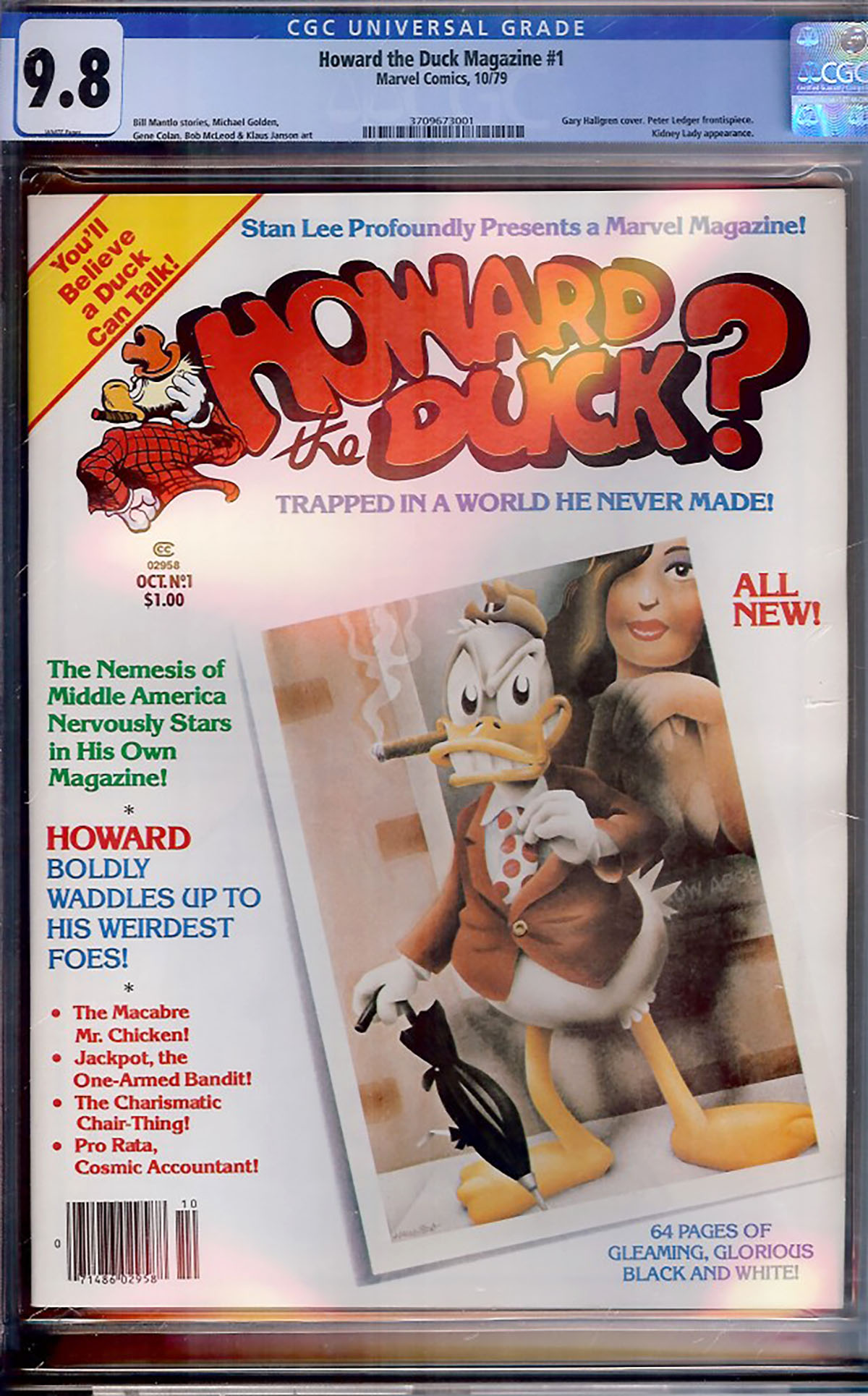 Howard the Duck Magazine #1 CGC 9.8 w