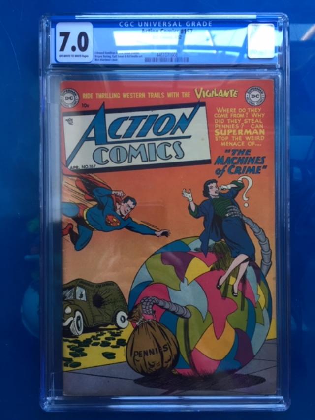 Action Comics #167 CGC 7.0 ow/w