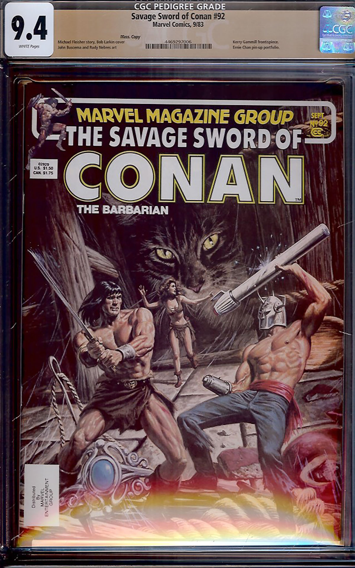 Savage Sword of Conan #94 CGC 9.6 w Mass. Copy