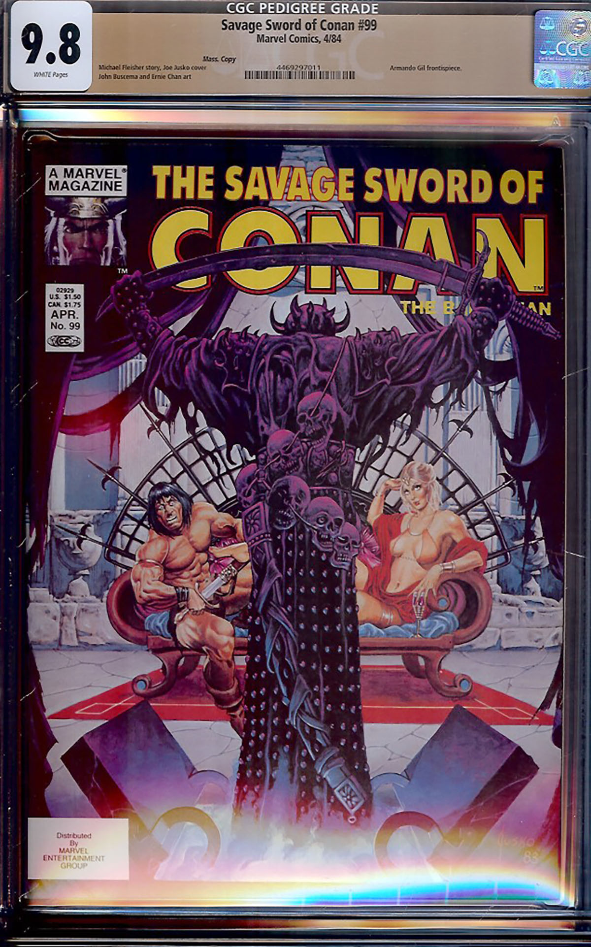 Savage Sword of Conan #99 CGC 9.8 w Mass. Copy