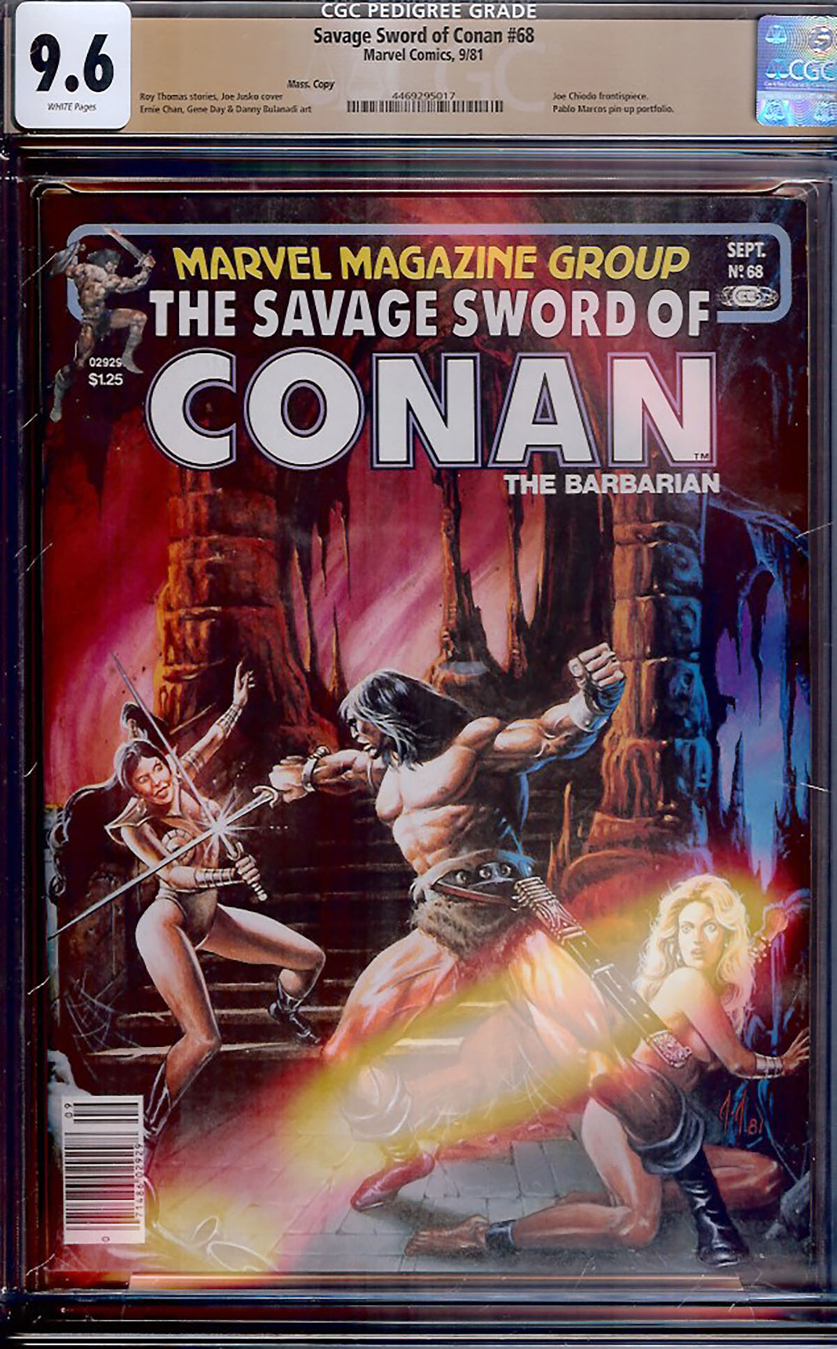 Savage Sword of Conan #68 CGC 9.6 w Mass. Copy