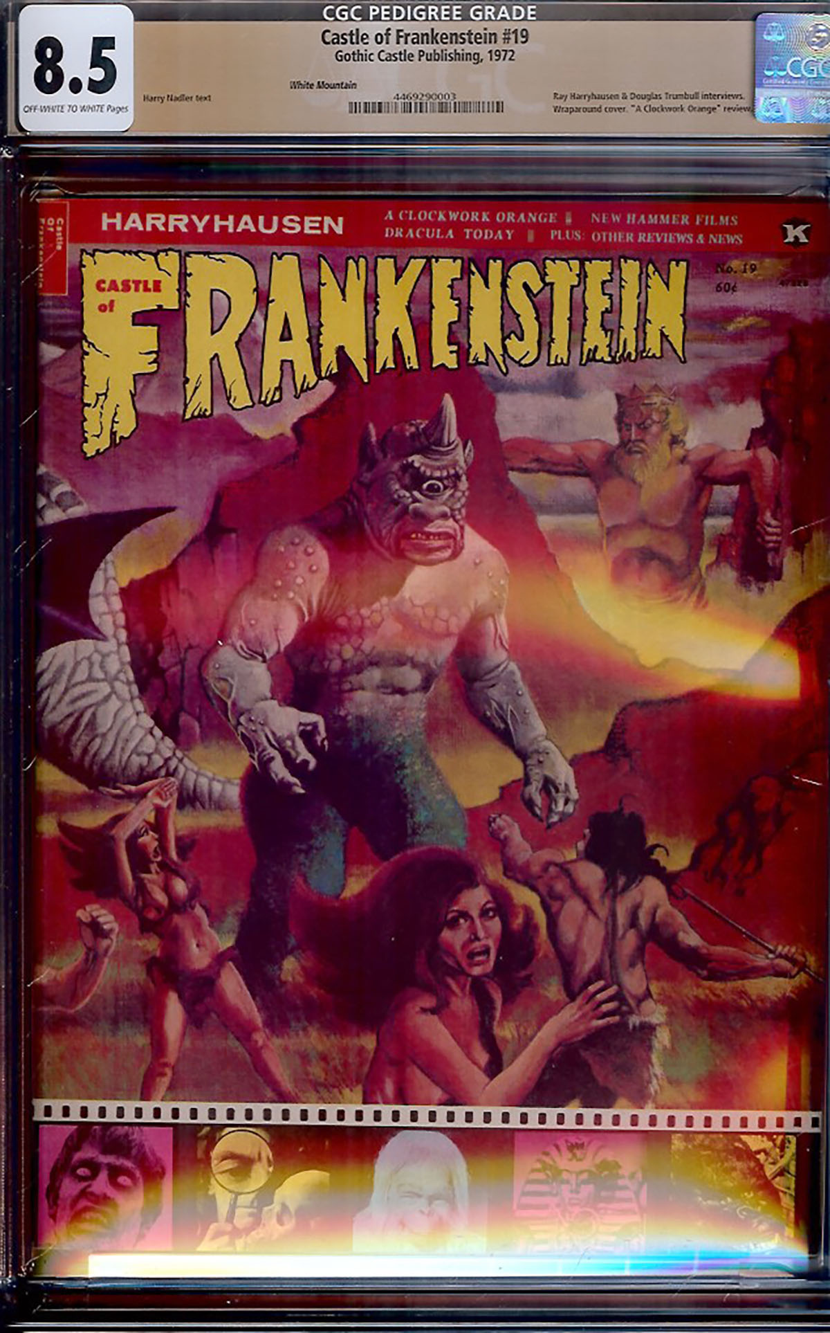 Castle of Frankenstein #19 CGC 8.5 ow/w White Mountain