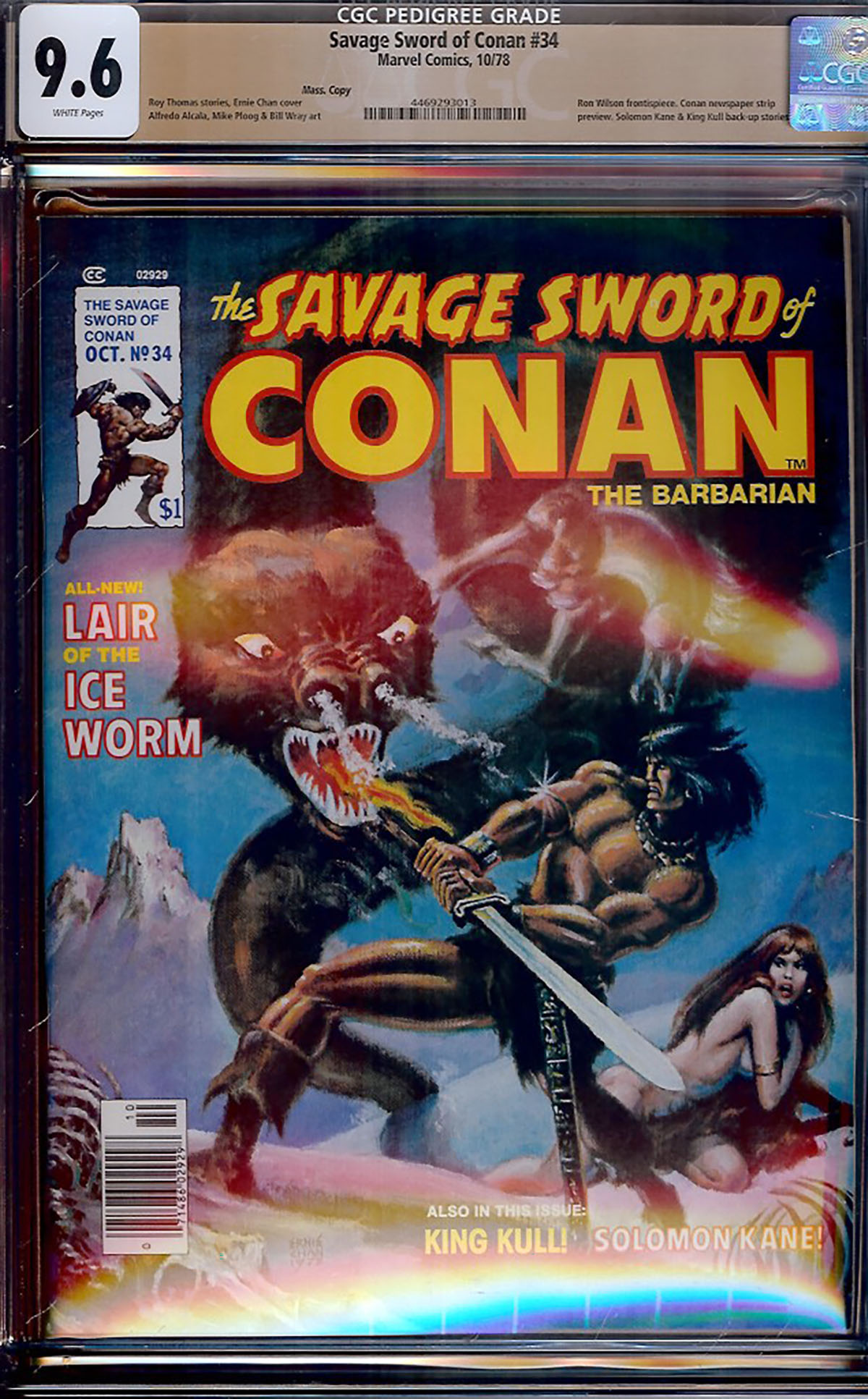 Savage Sword of Conan #34 CGC 9.6 w Mass. Copy