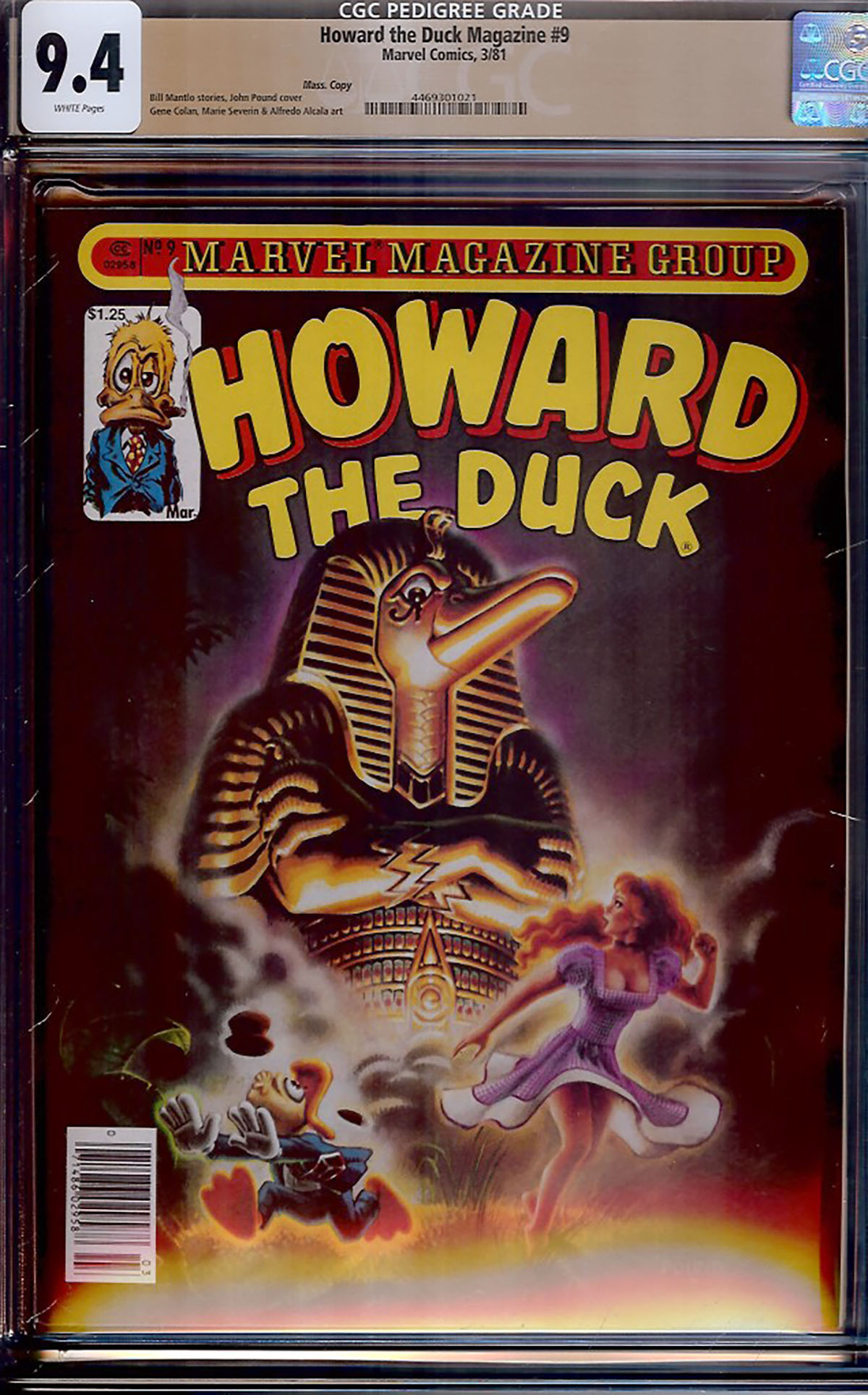 Howard the Duck Magazine #9 CGC 9.4 w Mass. Copy