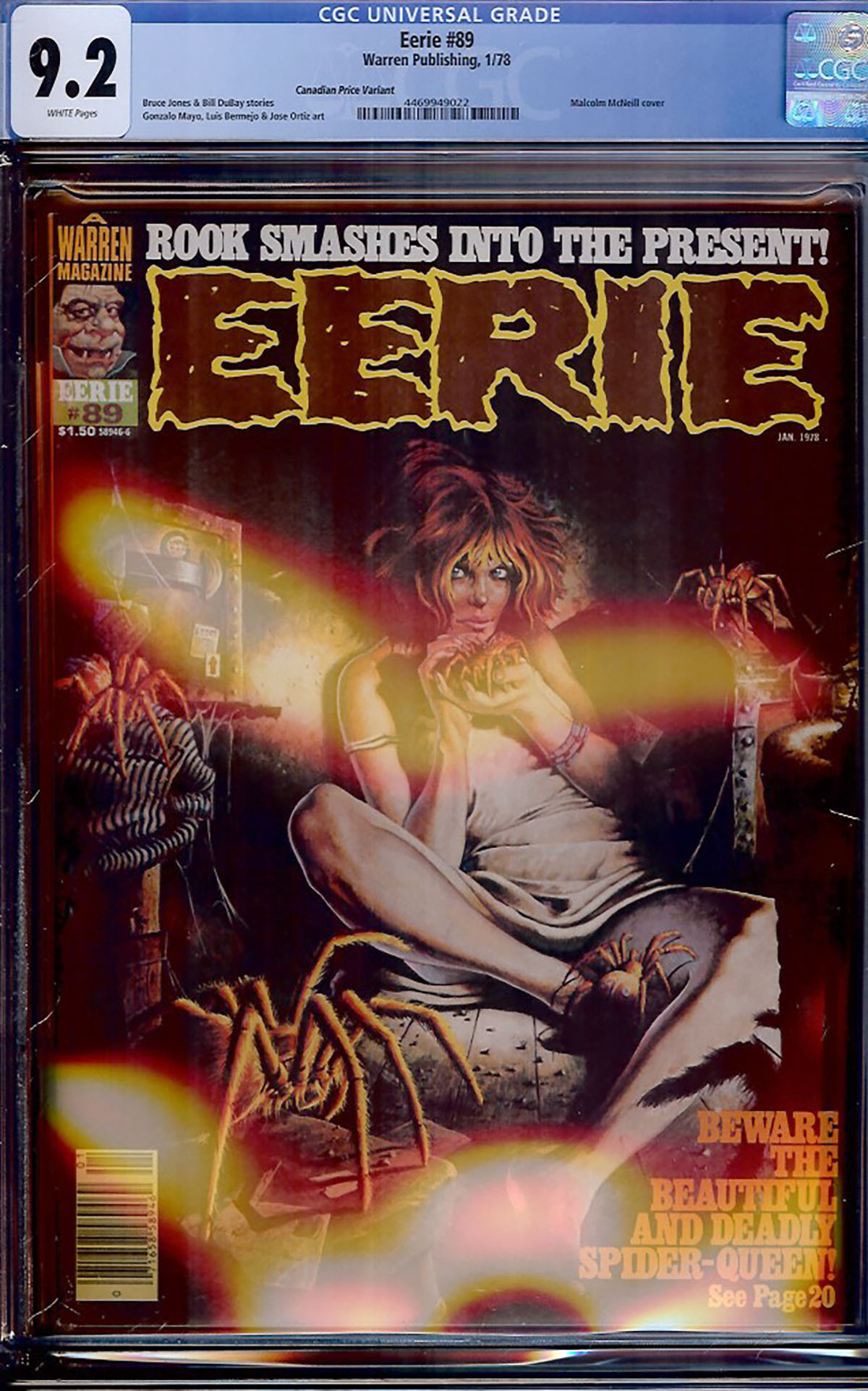 Eerie #89 CGC 9.2 w Canadian Price Variant