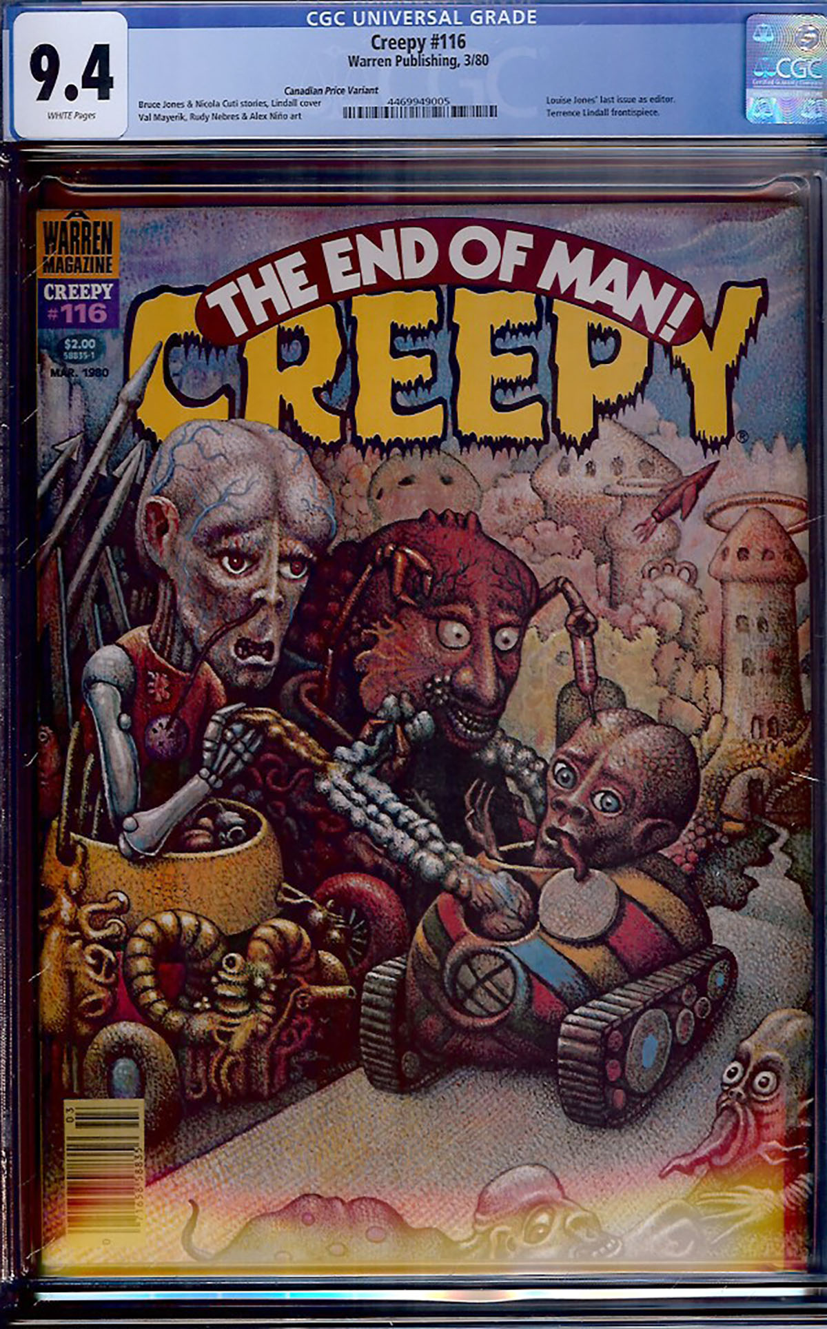 Creepy #116 CGC 9.4 w Canadian Price Variant