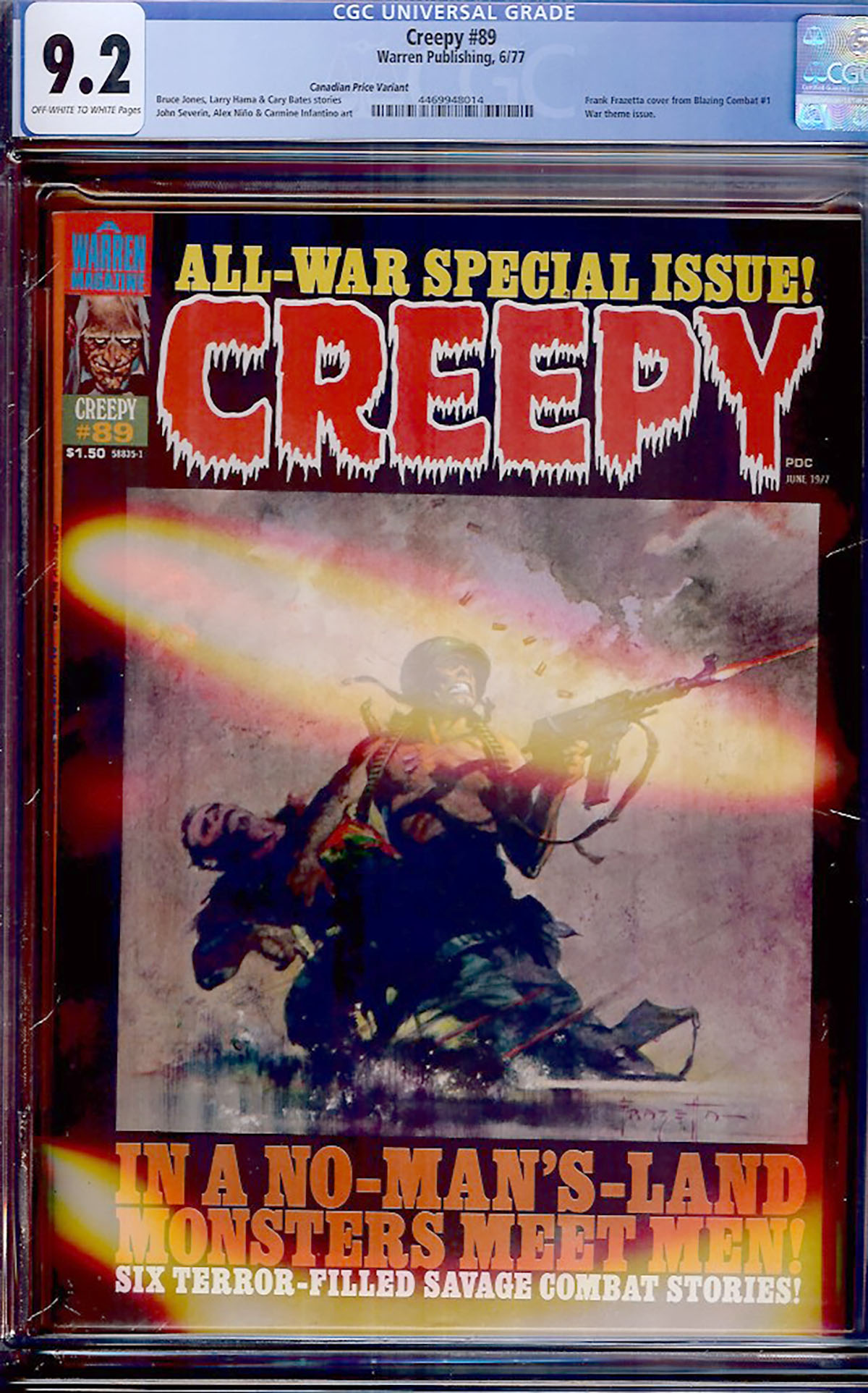 Creepy #89 CGC 9.2 ow/w Canadian Price Variant