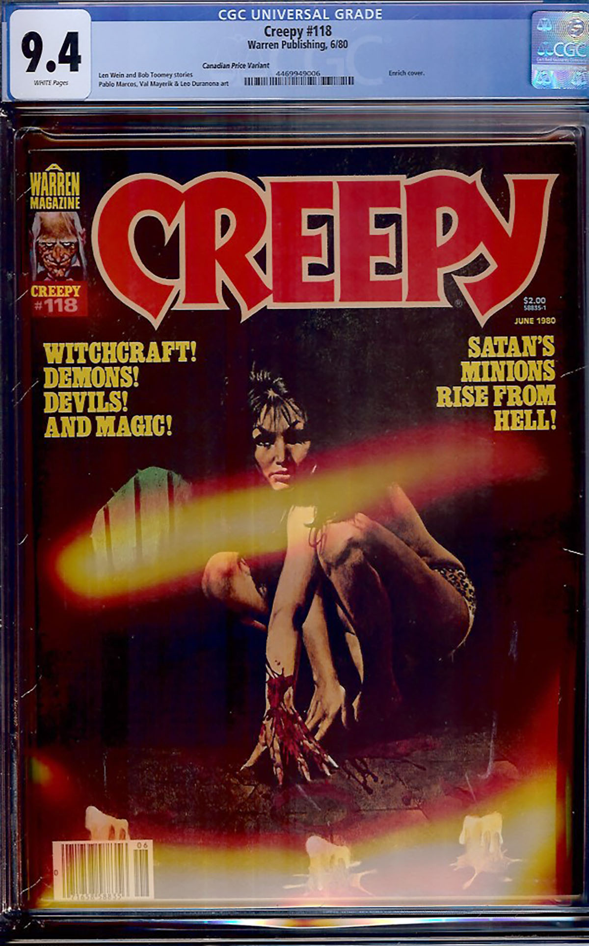 Creepy #118 CGC 9.4 w Canadian Price Variant