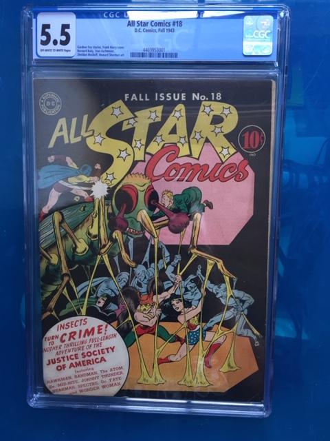 All Star Comics #18 CGC 5.5 ow/w