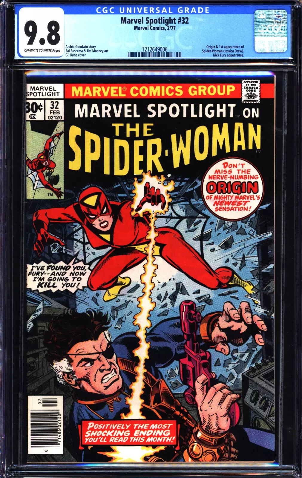 Marvel Spotlight #32 CGC 9.8 ow/w