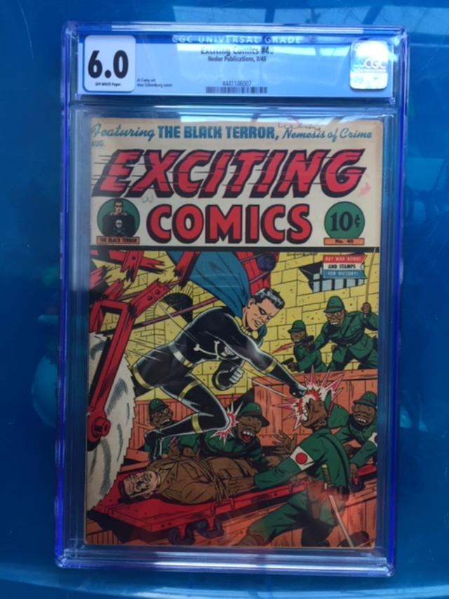 Exciting Comics #40 CGC 6.0 ow