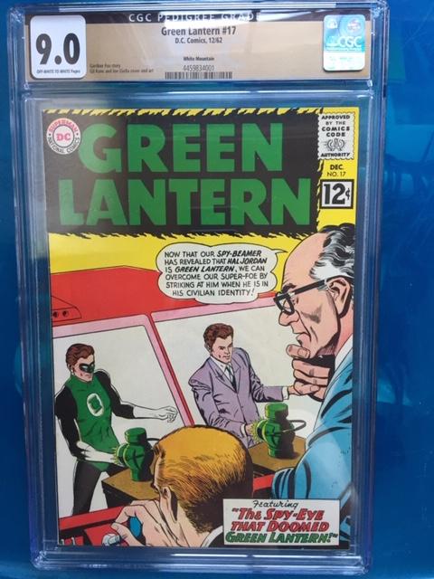 Green Lantern #17 CGC 9.0 ow/w White Mountain