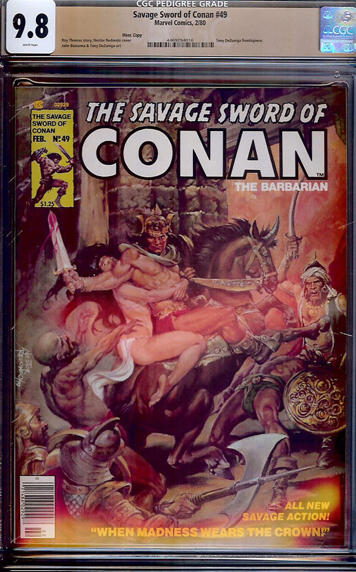 Savage Sword of Conan #49 CGC 9.8 w Mass. Copy