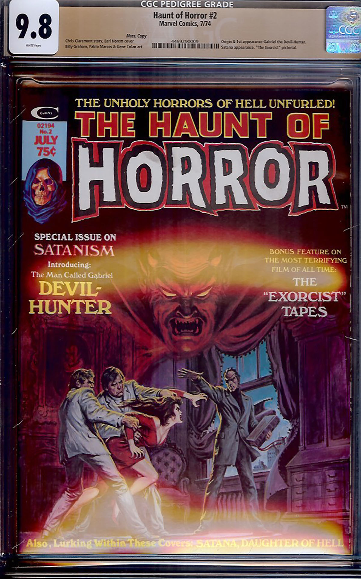 Haunt of Horror #2 CGC 9.8 w Mass. Copy