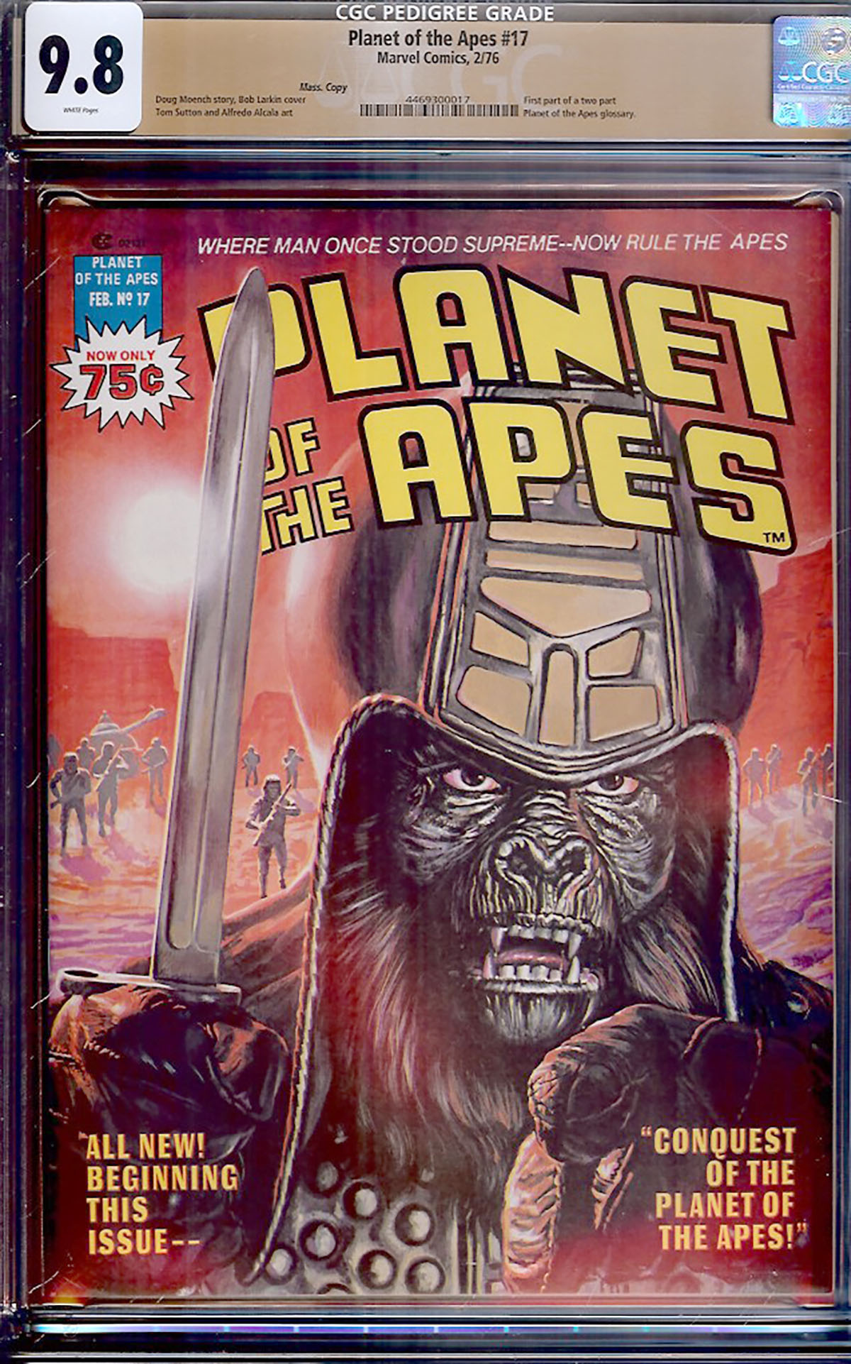 Planet of the Apes #17 CGC 9.8 w Mass. Copy