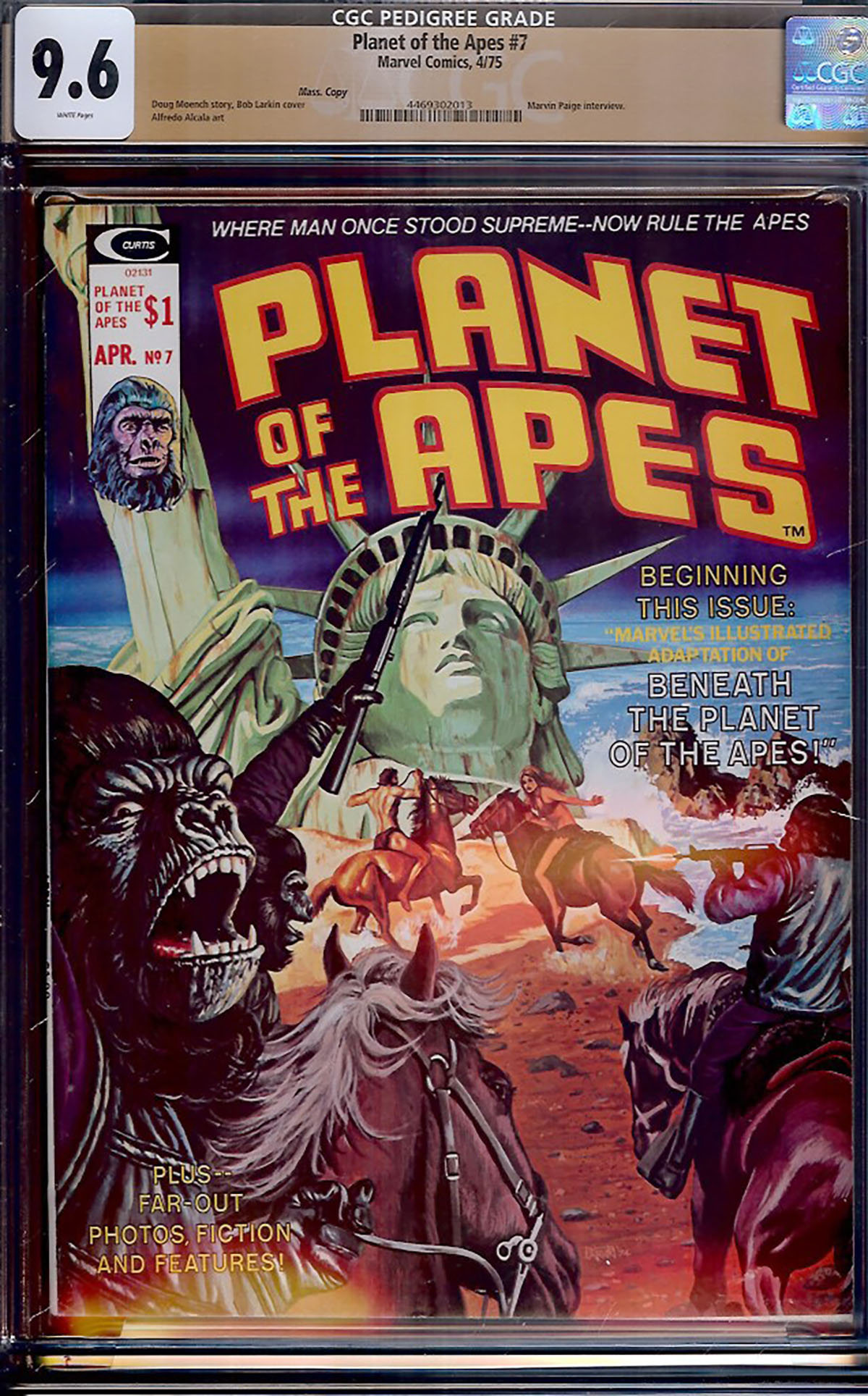 Planet of the Apes #7 CGC 9.6 w Mass. Copy