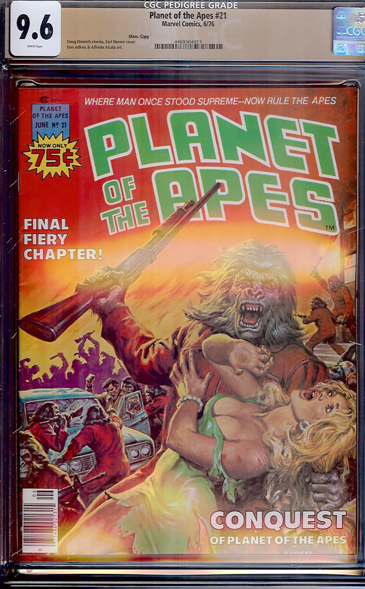 Planet of the Apes #21 CGC 9.6 w Mass. Copy