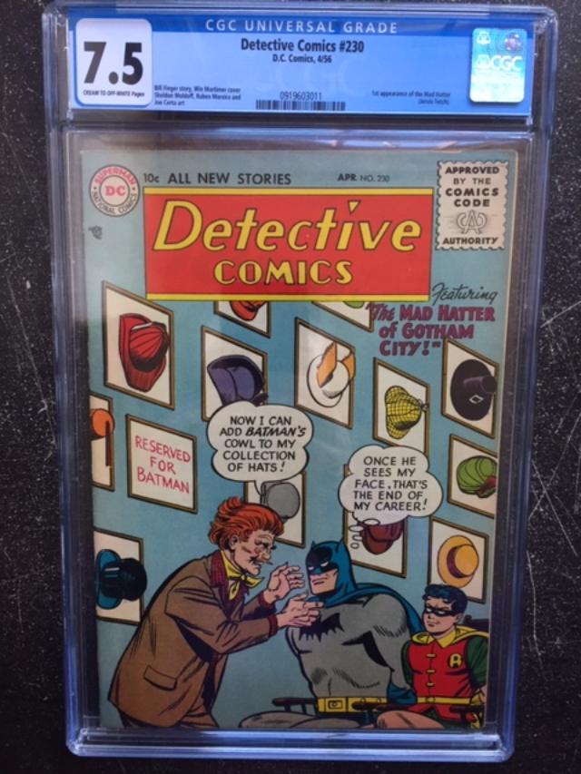 Detective Comics #230 CGC 7.5 cr/ow