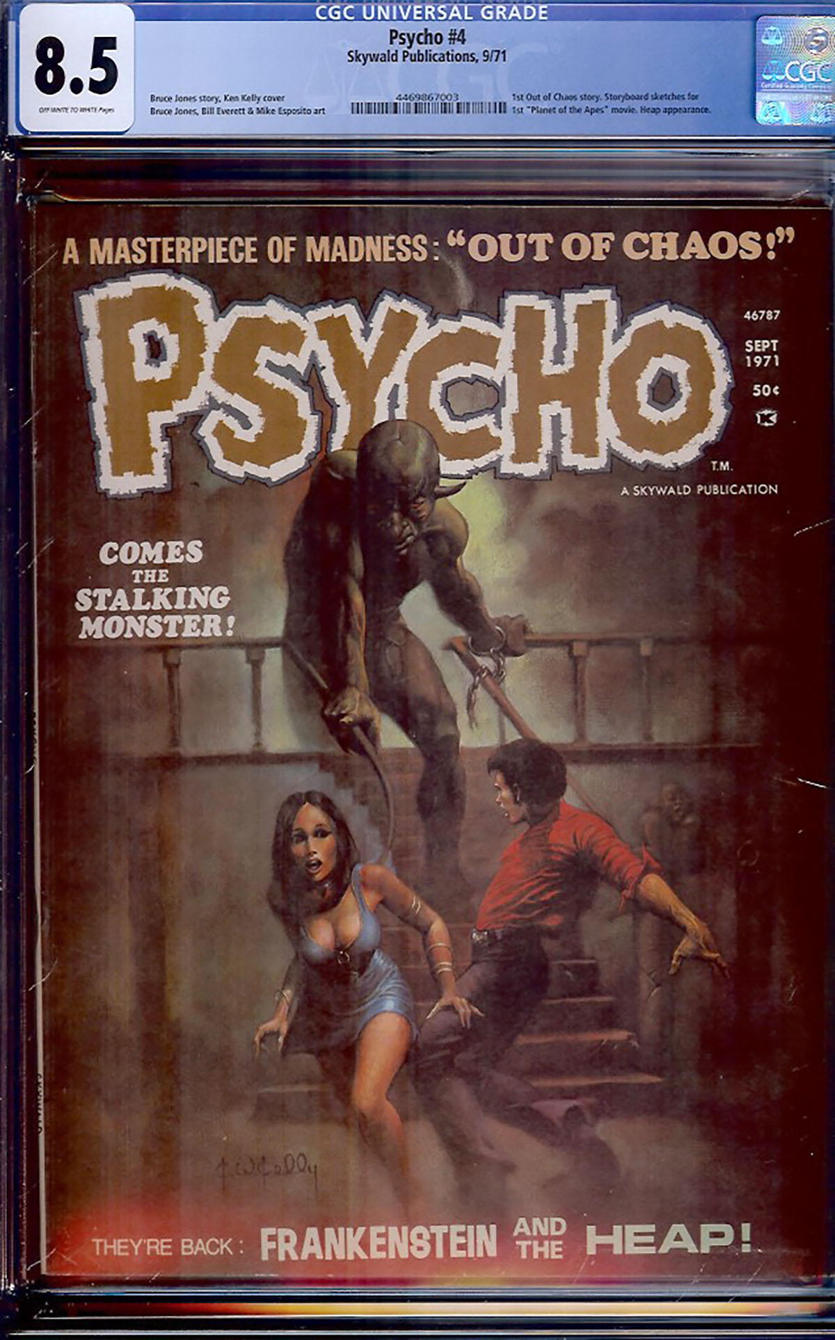 Psycho #4 CGC 8.5 ow/w