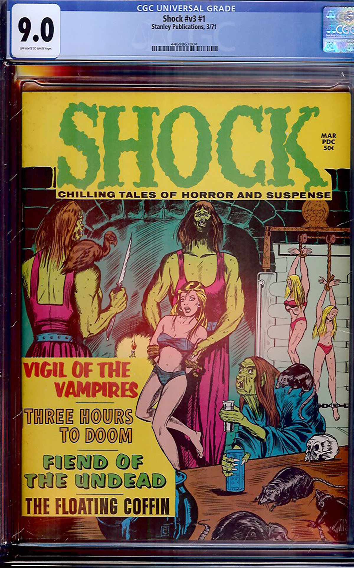 Shock Vol 3 #1 CGC 9.0 ow/w