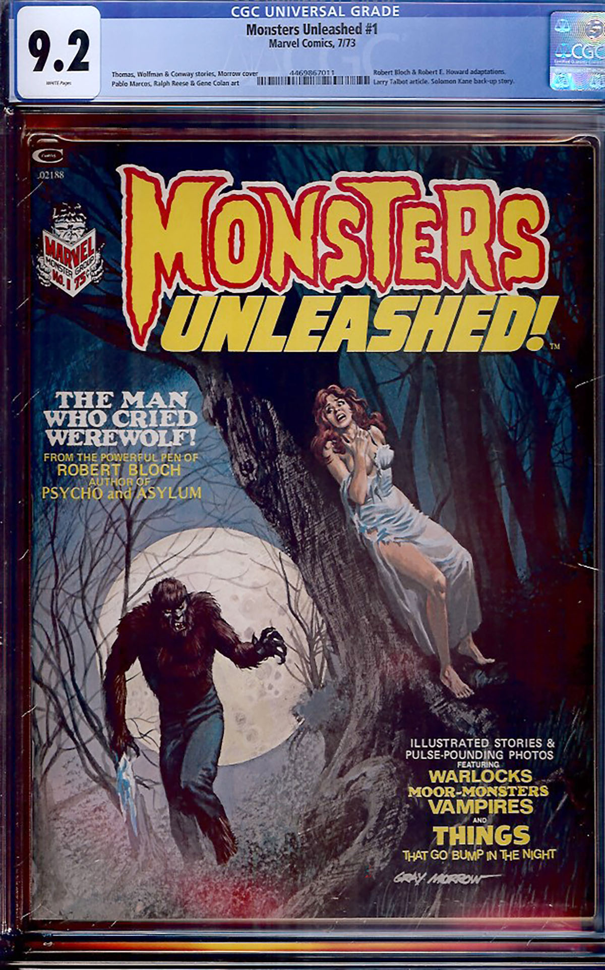 Monsters Unleashed #1 CGC 9.2 w