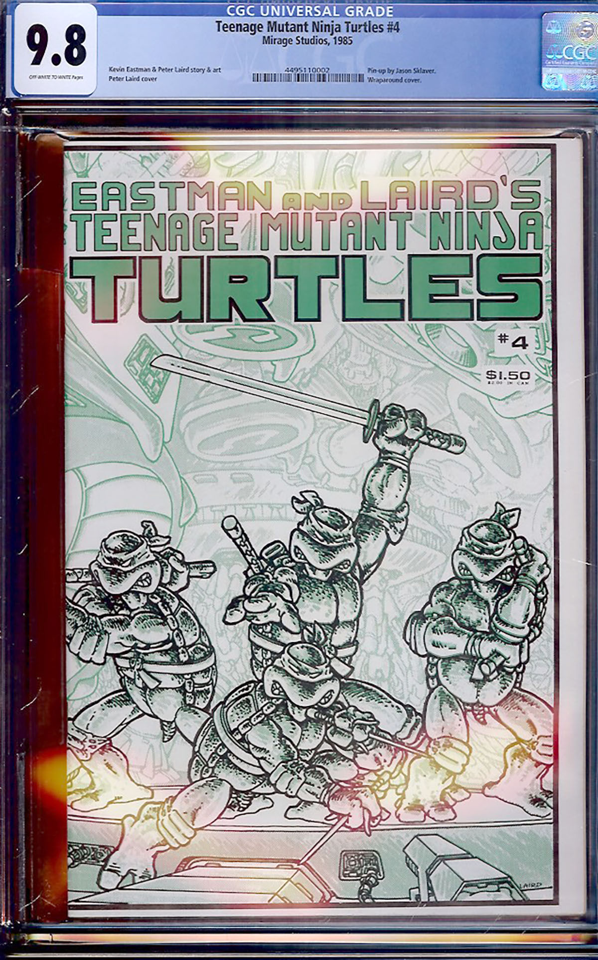 Teenage Mutant Ninja Turtles #4 CGC 9.8 ow/w