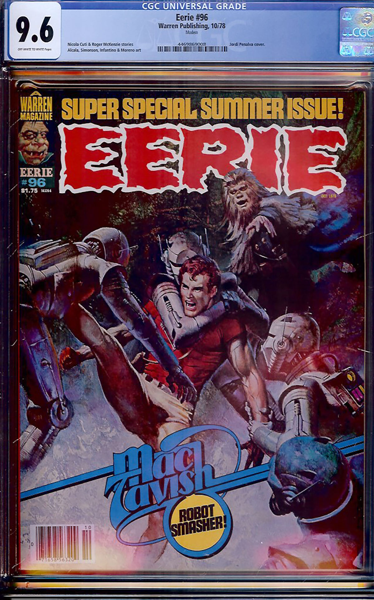 Eerie #96 CGC 9.6 ow/w