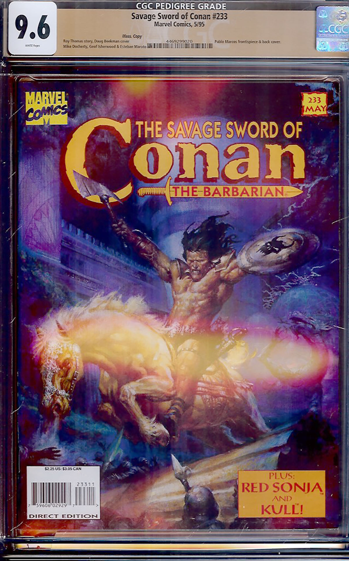 Savage Sword of Conan #233 CGC 9.6 w Mass. Copy