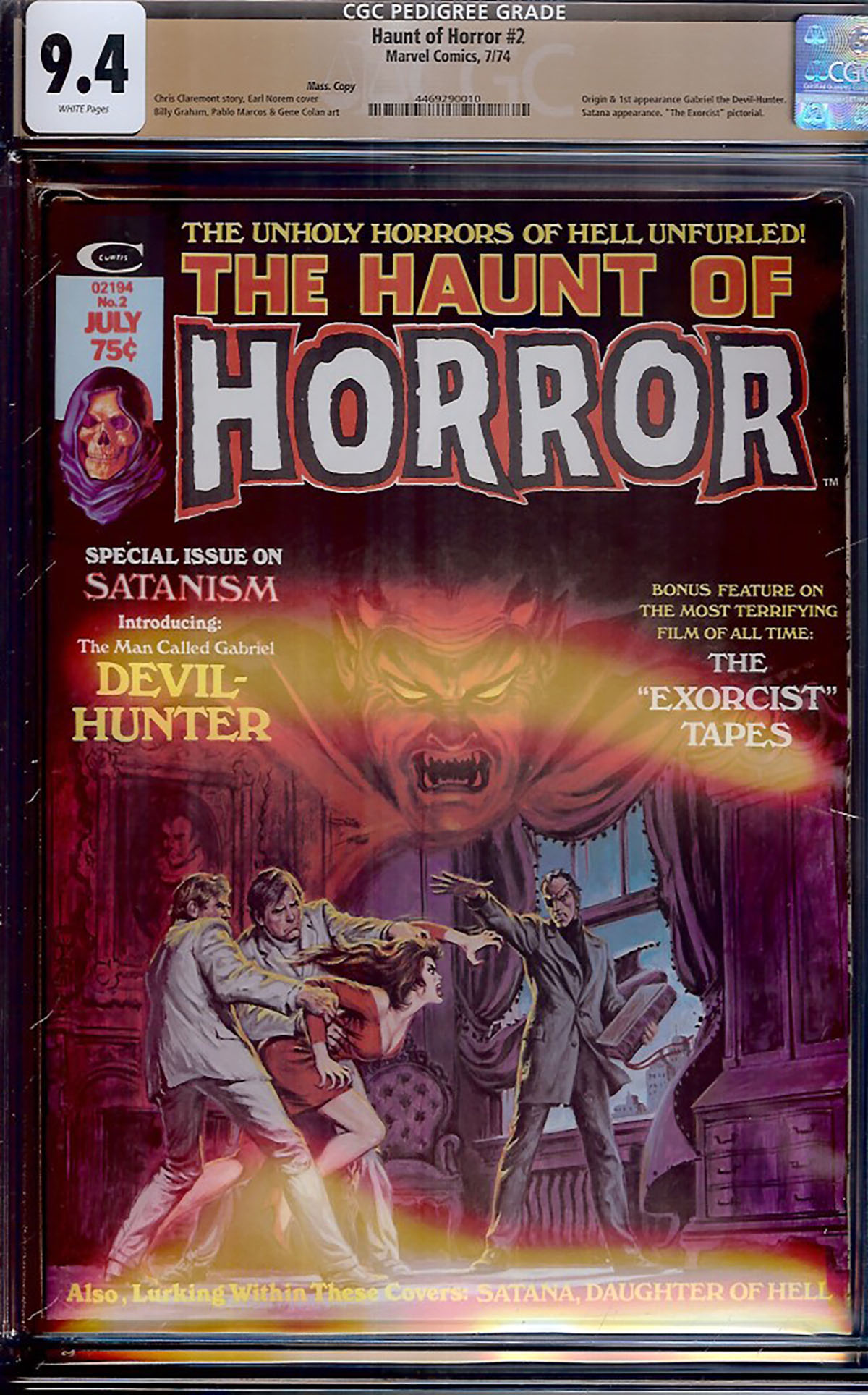 Haunt of Horror #2 CGC 9.4 w Mass. Copy