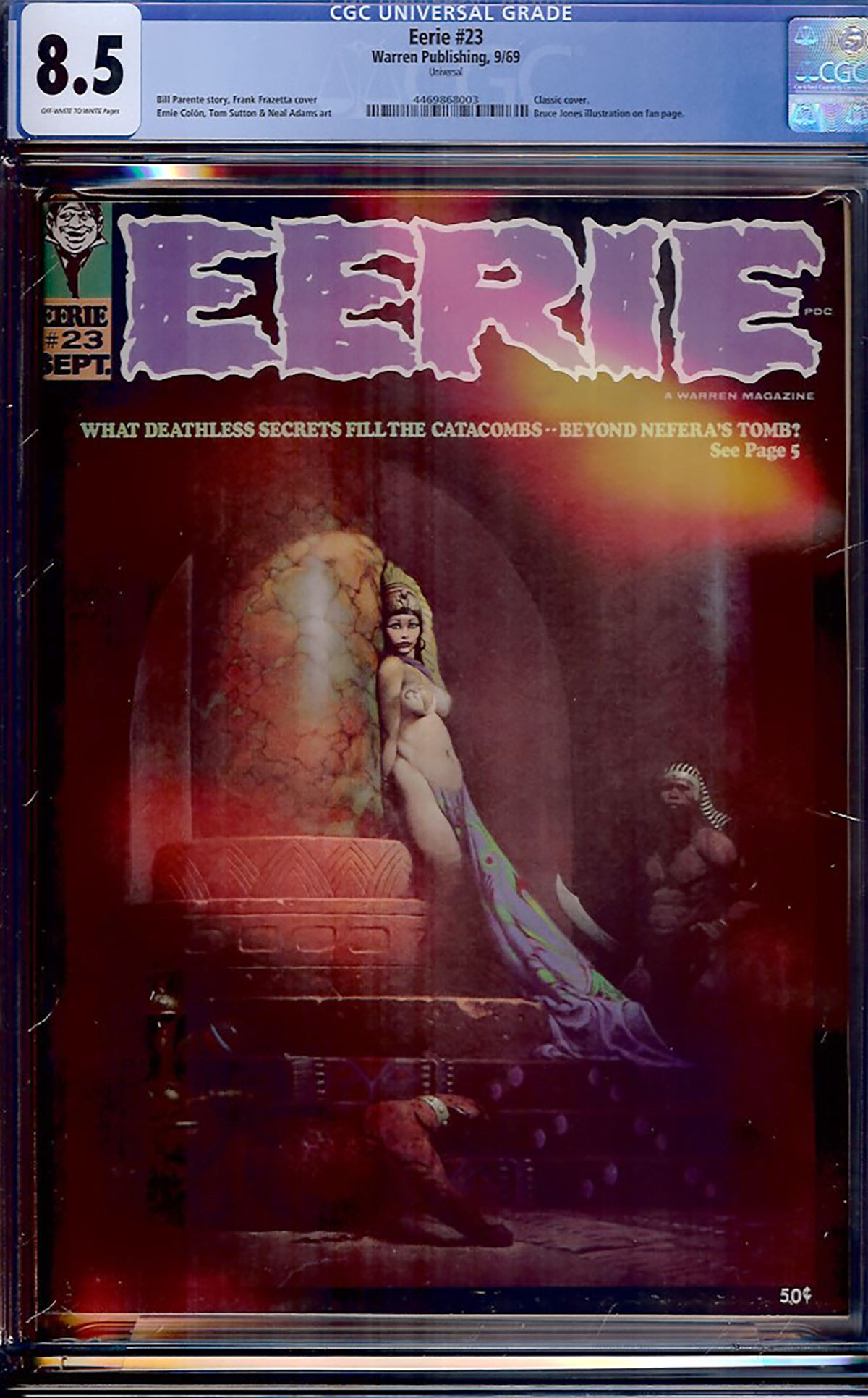 Eerie #23 CGC 8.5 ow/w