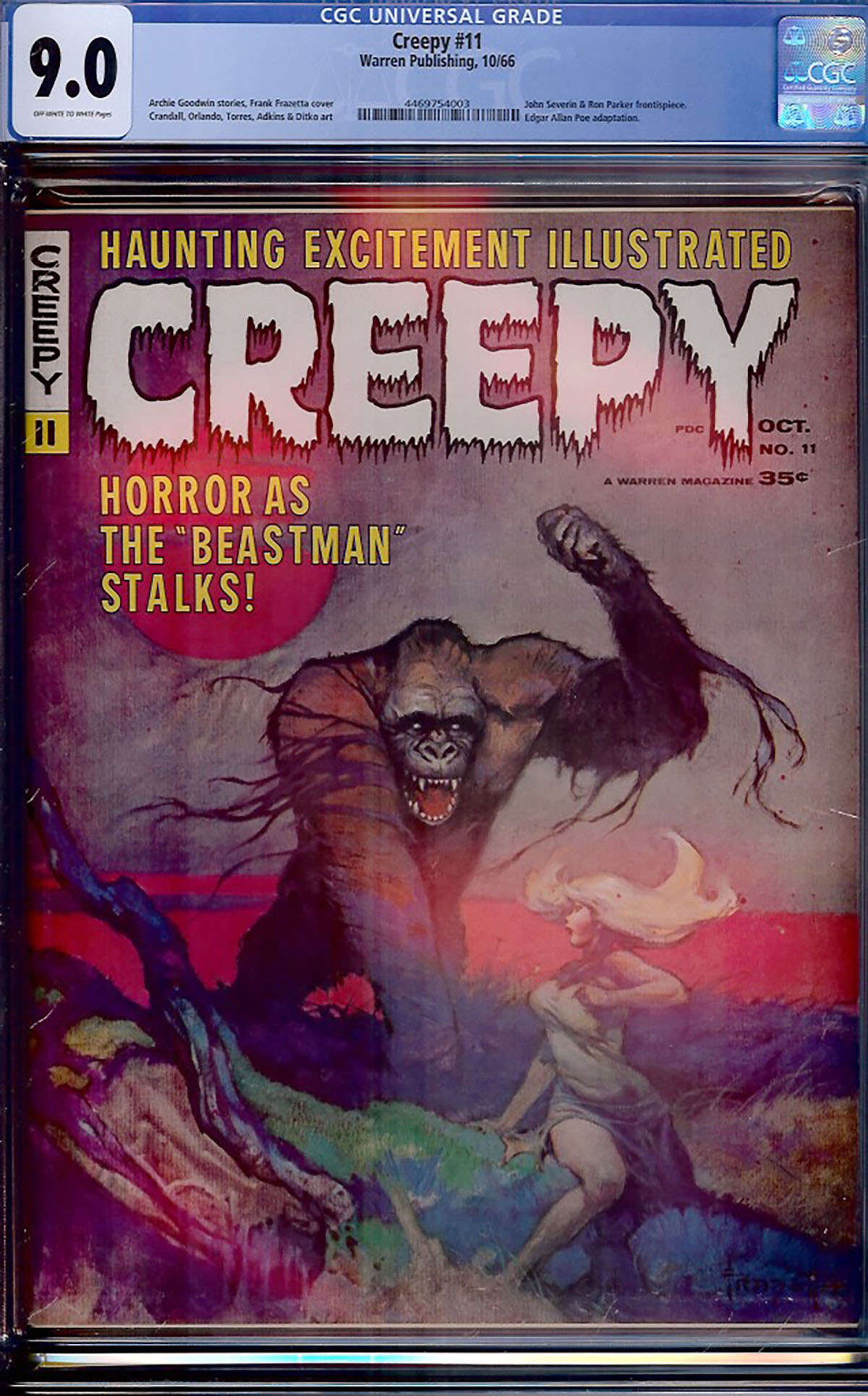 Creepy #12 CGC 8.5 ow/w